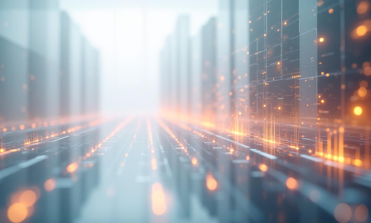 Abstract financial data visualization